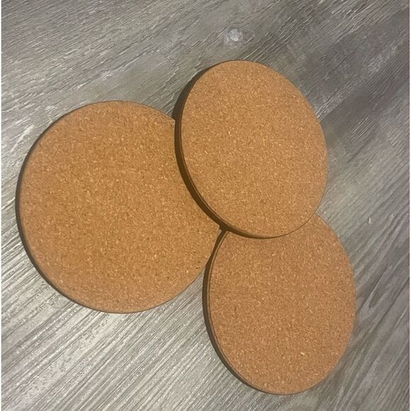 Vintage Lot of 3 - Wood Etched Ducks Birds Cork Back Coasters - Picture 4 of 5